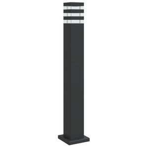 vidaXL Venkovn&iacute; stojac&iacute; lampa čern&aacute; 80 cm hlin&iacute;k