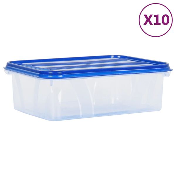 vidaXL D&oacute;zy na potraviny s v&iacute;ky 10 ks PP