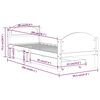vidaXL R&aacute;m postele a 2 z&aacute;suvky medově hněd&yacute; masivn&iacute; borovice 90x200 cm