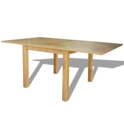 vidaXL Rozkládací stůl 85 x 85 x 75 cm masivní dubové dřevo
