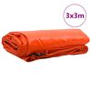 vidaXL Plachta 650g / m&sup2; Oranžov&aacute; 3 x 3 m