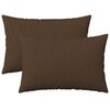 vidaXL Povlak na pol&scaron;t&aacute;ř 2 ks HEERLEN Hněd&aacute; 50 x 80 cm Textil