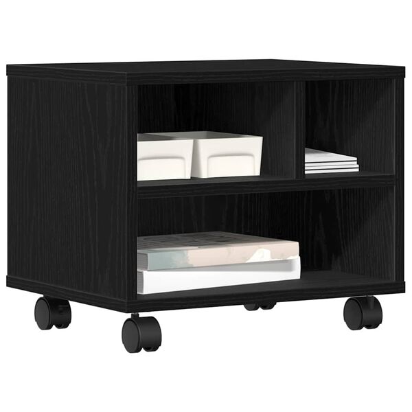 vidaXL Stojan na tisk&aacute;rnu Čern&yacute; dub 41 x 32 x 34,5 cm Kompozitn&iacute; dřevo