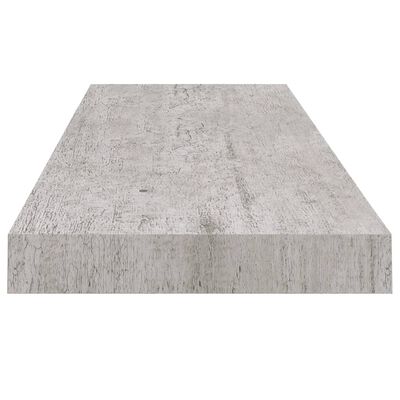 vidaXL Plovoucí nástěnná police betonově šedá 80 x 23,5 x 3,8 cm MDF