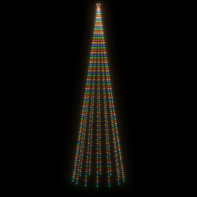 vidaXL Vánoční strom s hrotem 1 134 barevných LED diod 800 cm