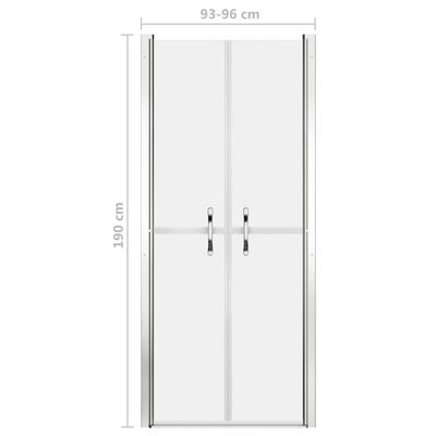 vidaXL Sprchové dveře matné ESG 96 x 190 cm
