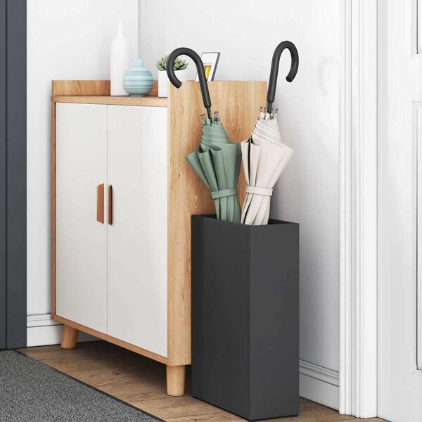 vidaXL Stojan na slunečn&iacute;ky Čern&aacute; 28 x 12 x 41 cm Ocel