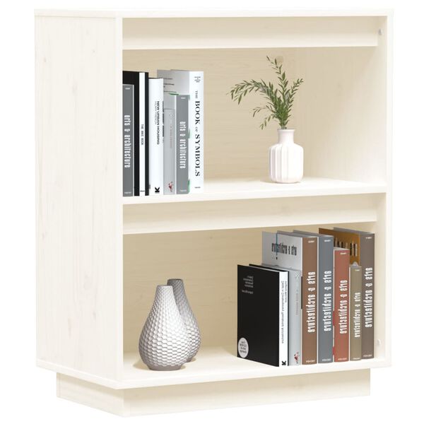 vidaXL Konzolová skříňka bílá 60 x 34 x 75 cm masivní borové dřevo