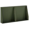 vidaXL Opěrn&aacute; zeď 2 ks 40 x 12 x 30 cm Ocel Olivově zelen&aacute;