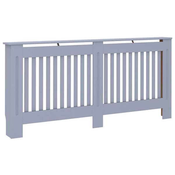 vidaXL Kryt na radi&aacute;tor antracitov&yacute; 172 x 19 x 81,5 cm MDF