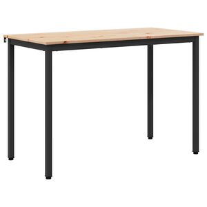 vidaXL J&iacute;deln&iacute; stůl Př&iacute;rodn&iacute; 110 x 55 x 75 cm Masivn&iacute; borov&eacute; dřevo