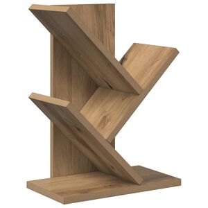 vidaXL Knihovna ve tvaru stromu 3-&uacute;rovňov&aacute; 30 x 18 x 40 cm Dub artisan