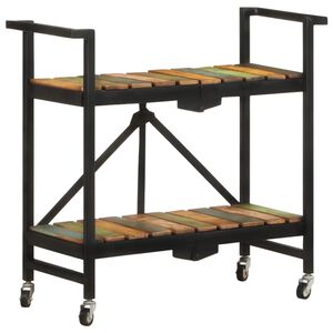 vidaXL Kuchyňsk&yacute; voz&iacute;k 87 x 36 x 81 cm masivn&iacute; recyklovan&eacute; dřevo