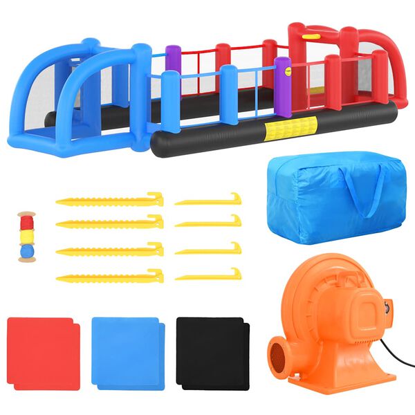 Happy Hop Nafukovac&iacute; fotbalov&eacute; a volejbalov&eacute; hři&scaron;tě 800x335x180cm PVC