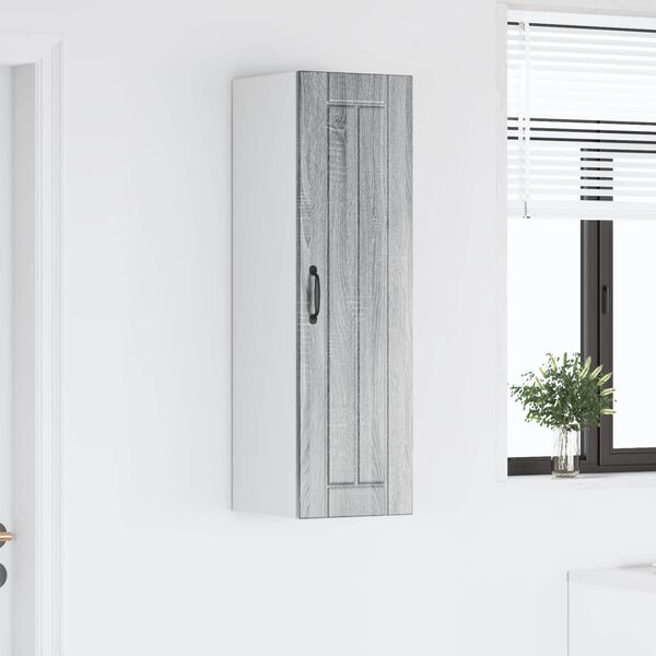 vidaXL Kuchyňsk&aacute; skř&iacute;ň &Scaron;ed&aacute; Sonoma 30 x 31 x 100 cm kompozitn&iacute; dřevo