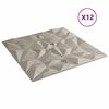 vidaXL N&aacute;stěnn&eacute; panely 12 pcs Ametystov&yacute; beton 50 x 50 cm XPS pěna
