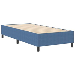 vidaXL Postel s boxspringem Modr&aacute; 90 x 190 cm Sametov&aacute; tkanina