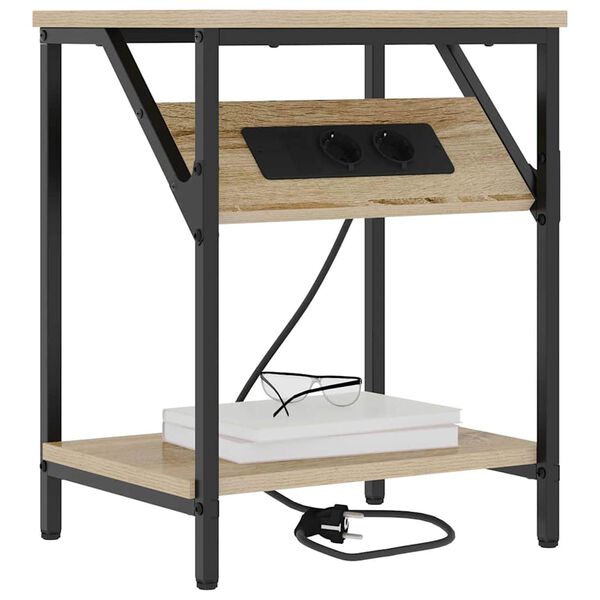 vidaXL Nočn&iacute; skř&iacute;ňka 2 pcs Sonoma dub 38 x 30 x 48 cm kompozitn&iacute; dřevo