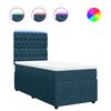 vidaXL Box spring postel s matrac&iacute; modr&aacute; 80 x 200 cm samet