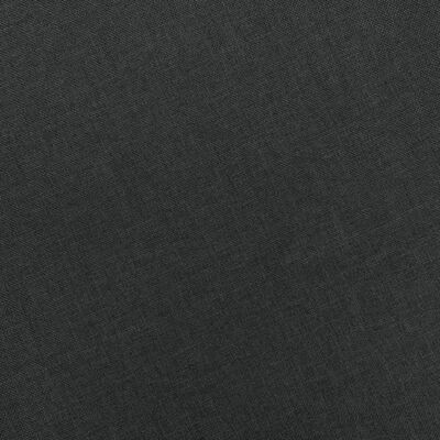 vidaXL Masážní křeslo s podnožkou tmavě šedé textil