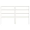 vidaXL Čelo postele bílé 126 x 4 x 100 cm masivní borovice