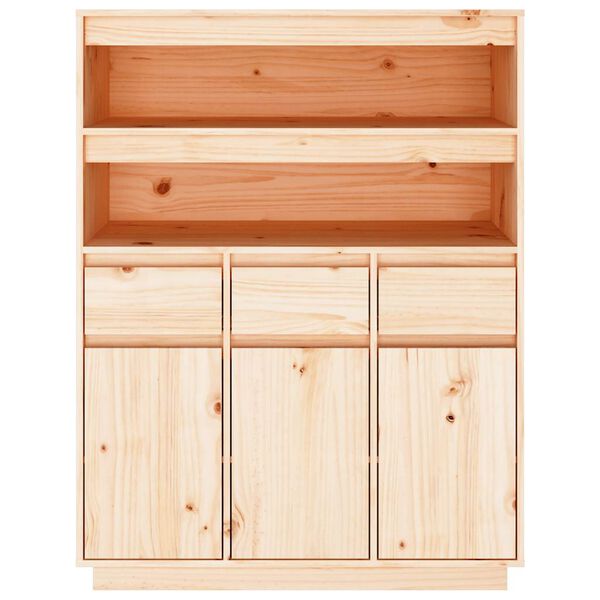 vidaXL Skř&iacute;ň highboard 89x40x116,5 cm masivn&iacute; borov&eacute; dřevo