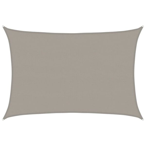 vidaXL Plachta proti slunci 160 g/m&sup2; obd&eacute;ln&iacute;k světle &scaron;ed&aacute; 5 x 6 m HDPE