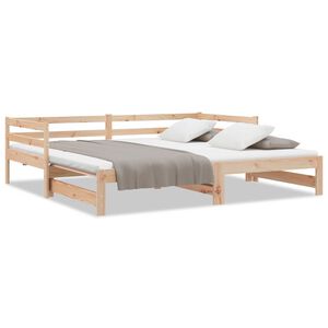vidaXL V&yacute;suvn&aacute; v&aacute;lenda masivn&iacute; borov&eacute; dřevo 2&times; (90 x 200 cm)