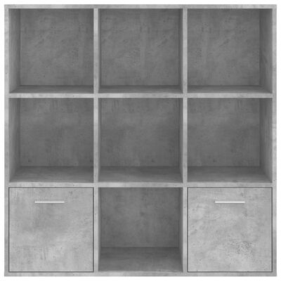 vidaXL Knihovna betonově šedá 98 x 30 x 98 cm dřevotříska