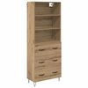 vidaXL Vysok&yacute; bufet 2 pcs Artisanov&yacute; dub 69,5 x 34 x 180 cm
