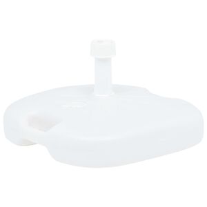 vidaXL Stojan na slunečn&iacute;k plněn&yacute; vodou/p&iacute;skem 16 l b&iacute;l&yacute; plast