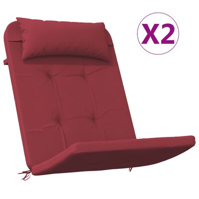 vidaXL Podušky na židli Adirondack 2 ks vínové oxfordská látka