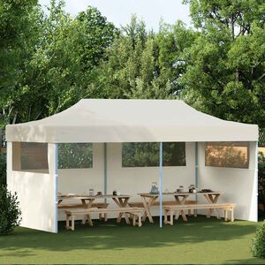 vidaXL Kr&eacute;mov&yacute; skl&aacute;dac&iacute; nůžkov&yacute; party stan 3 x 6 m