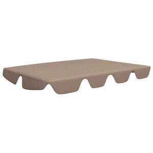 vidaXL N&aacute;hradn&iacute; stř&iacute;&scaron;ka na zahradn&iacute; houpačku taupe 188/168x145/110 cm