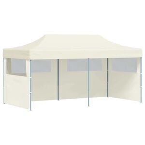 vidaXL Kr&eacute;mov&yacute; skl&aacute;dac&iacute; nůžkov&yacute; party stan 3 x 6 m