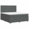 vidaXL Postel boxspring s matrac&iacute; Tmavě &scaron;ed&aacute; 140 x 200 cm Textil