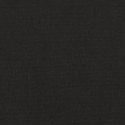 vidaXL 2místná rozkládací pohovka se 2 polštáři černá textil