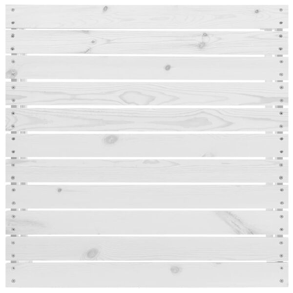 vidaXL Zahradní podnožka bílá masivní borové dřevo