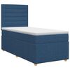 vidaXL Postel boxspring s matrac&iacute; s čelo Modr&aacute; 80 x 200 cm Textil