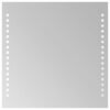 vidaXL Koupelnov&eacute; zrcadlo s LED osvětlen&iacute;m 30x30 cm