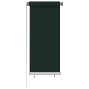 vidaXL Venkovn&iacute; roleta 65 (&Scaron;) x 140 (V) cm tmavě zelen&aacute; HDPE