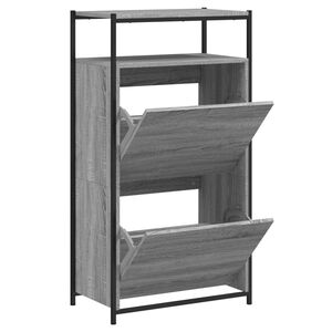 vidaXL Botn&iacute;k &scaron;ed&yacute; sonoma 60 x 34 x 112 cm kompozitn&iacute; dřevo