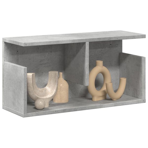 vidaXL N&aacute;stěnn&aacute; skř&iacute;ňka 60 x 20 x 30 cm betonově &scaron;ed&aacute; kompozitn&iacute; dřevo