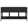 vidaXL Konferenčn&iacute; stolek čern&yacute; 100x55x50 cm kompozitn&iacute; dřevo a kov