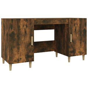 vidaXL Psac&iacute; stůl kouřov&yacute; dub 140 x 50 x 75 cm kompozitn&iacute; dřevo