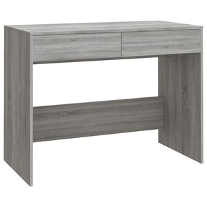 vidaXL Psac&iacute; stůl &scaron;ed&yacute; sonoma 101 x 50 x 76,5 cm kompozitn&iacute; dřevo