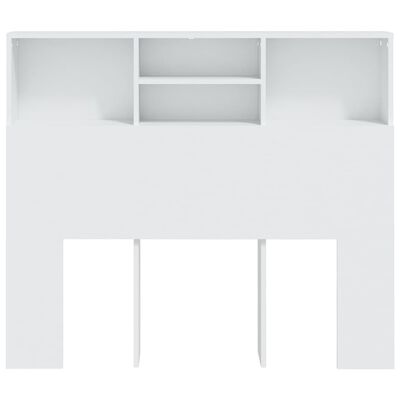 vidaXL Čelo postele s úložným prostorem bílé 120 x 19 x 103,5 cm