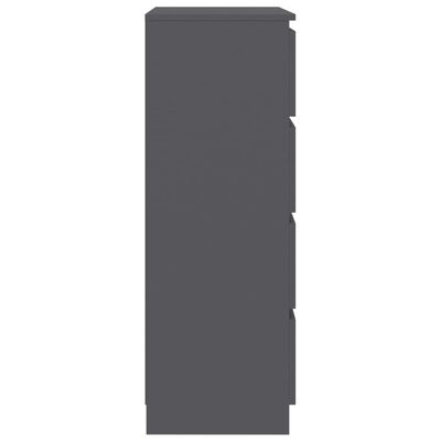 vidaXL Příborník šedý 60 x 35 x 98,5 cm kompozitní dřevo