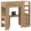 vidaXL R&aacute;m patrov&eacute; postele se stolem Artisanov&yacute; dub 75 x 190 cm