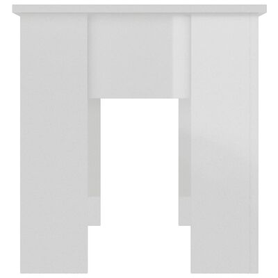 vidaXL Konferenční stolek lesklý bílý 101x49x52 cm kompozitní dřevo
